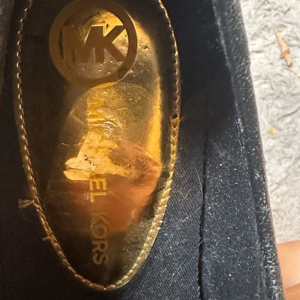 Michael Kors Black and Tan Logo Sneakers - Picture 6 of 9